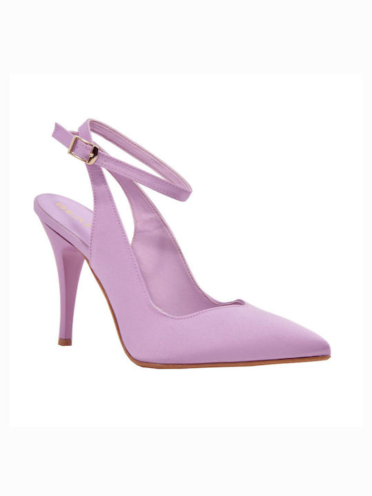 Women's pumps Piedini 975 lilac satin