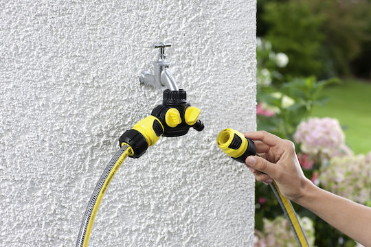 Karcher 2.645-199.0 Διανομέας Ποτίσματος 2 Εξόδων με Διακόπτη Μαύρο