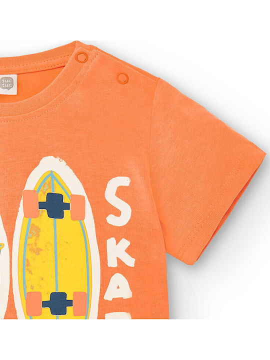 Kinderhemd Kurzarm orange