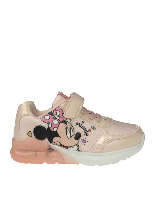 Παιδικά Sneakers με Σκρατς & Φωτάκια Ροζ