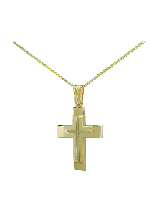 Papadopoulos Gold Men's Gold Cross 14K