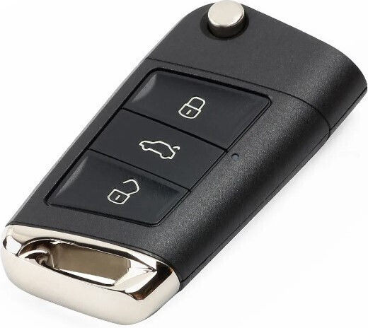 Foldable Car Key Shell with Blade with 3 Buttons for Audi / Seat / Skoda / VW