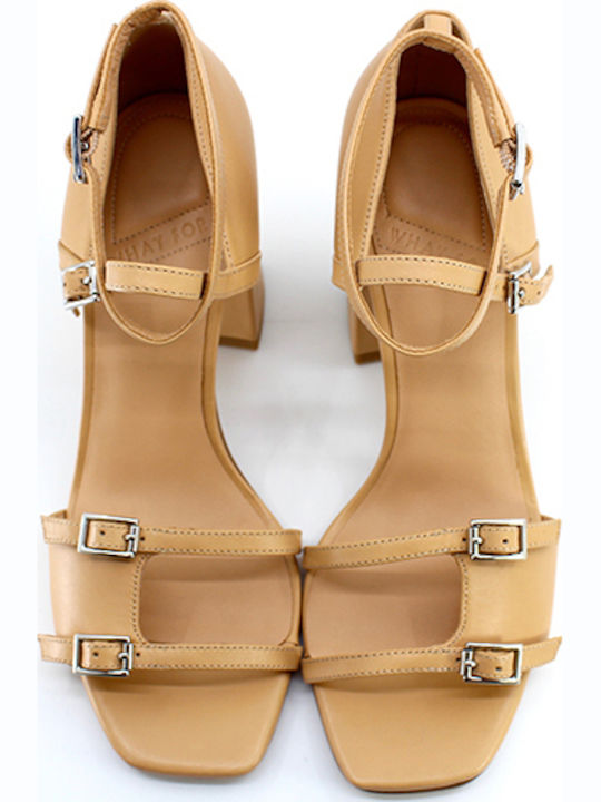 Leder Sandalen Braun