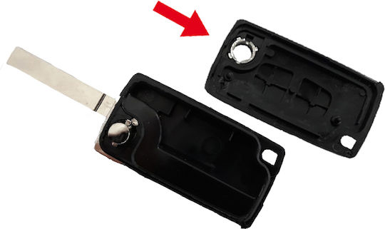Foldable Car Key Shell with Blade with 2 Buttons for Citroen / Peugeot / Fiat
