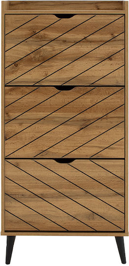 Ξύλινη Παπουτσοθήκη Thelma 60x23.8x131.6cm