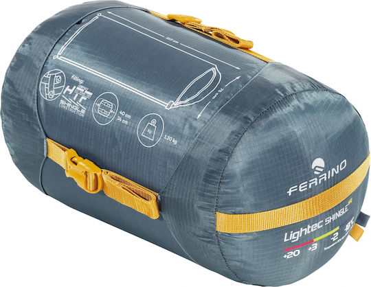 Ferrino Спален чувал Единично 2 Сезона Lightec Shingle Sq