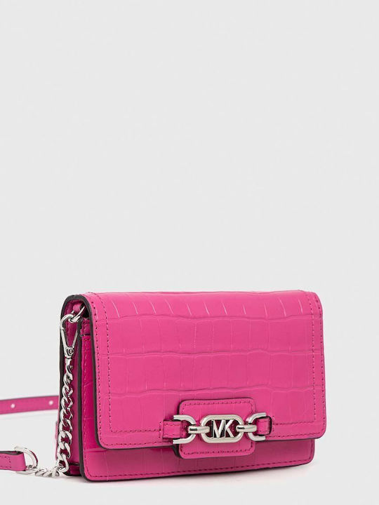 Michael Michael Kors Leather Clutch Bag Pink 32r3s7hc1e