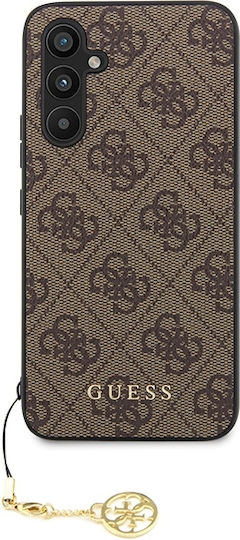 Guess Back Cover Plastic / Leather Brown (Galaxy S23 FE)