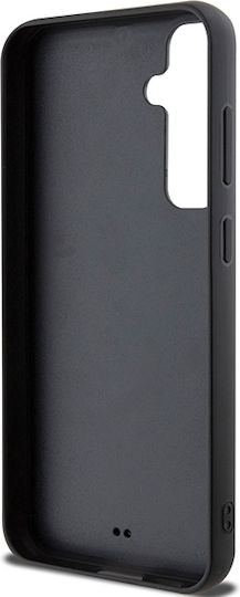Guess Quilted Metal Logo Back Cover Plastic / Leather Black (Galaxy S23 FE)