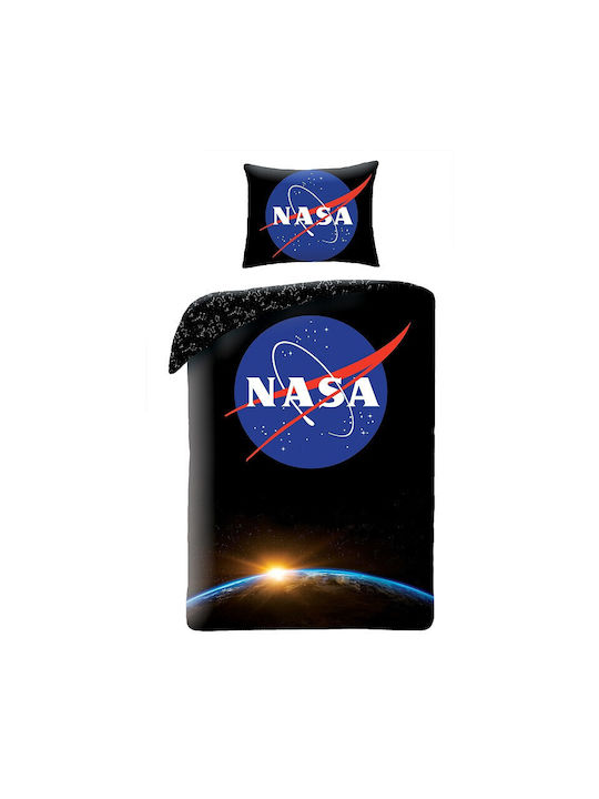 NASA Conținut set Husă de pilotă pentru copii Single cu față de pernă Negru 120x140cm