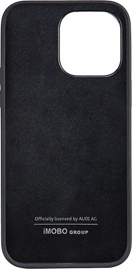 Audi Back Cover Leather / Plastic Black (iPhone 14 Pro Max)