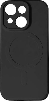 Tel Protect Coperta din spate Silicon Negru (iPhone 15)