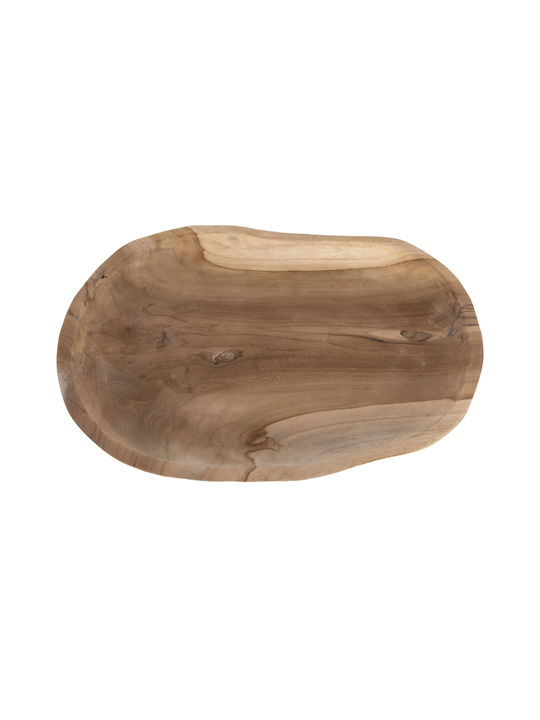 HomeMarkt Tavă Decorativă Lemn Oval 1buc