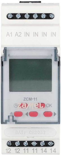 Zamel 1-channel Weekly Timer Programmer 230v Ac Zcm-11