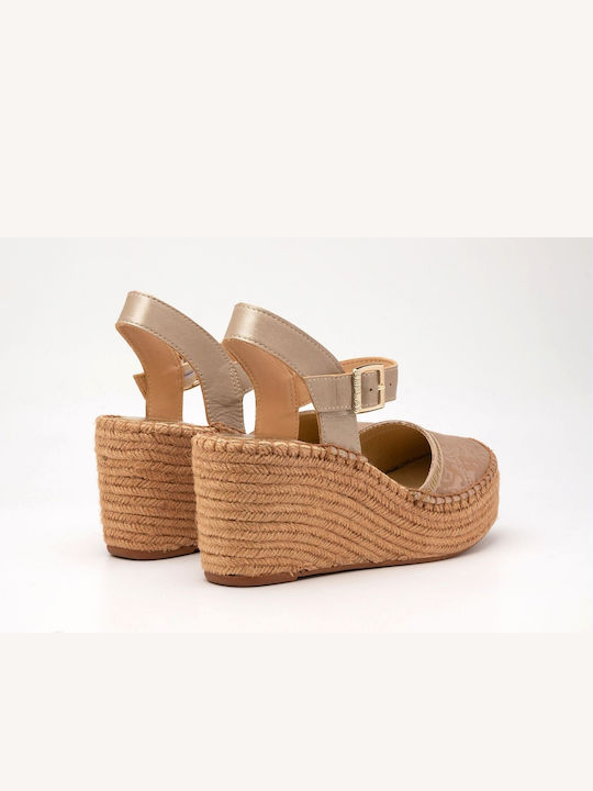 Replay Susan Women's Fabric Platform Espadrilles Gold