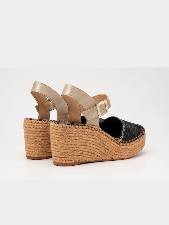 Replay Susan Platforme dama în stil espadrile Negre