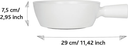 Boska Holland Ceramic Fondue Pot with Tea Light White 7.5x7.5x7.5cm Boska Holland Ceramic Fondue Pot with Tea Light White 7.5x7.5x7.5cm