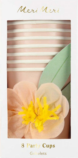 Meri Meri Flower Glass for Party 8pcs