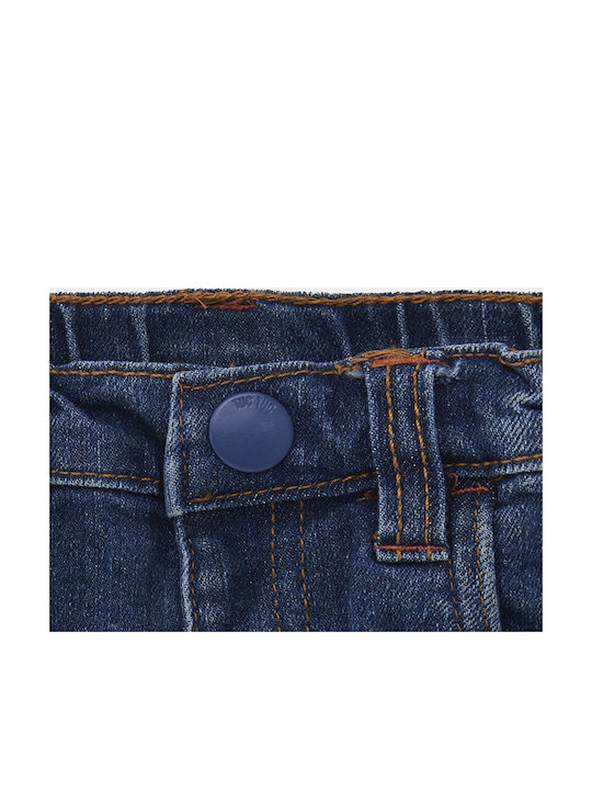 Șort/Salopetă Copii din Material Textil Albastru