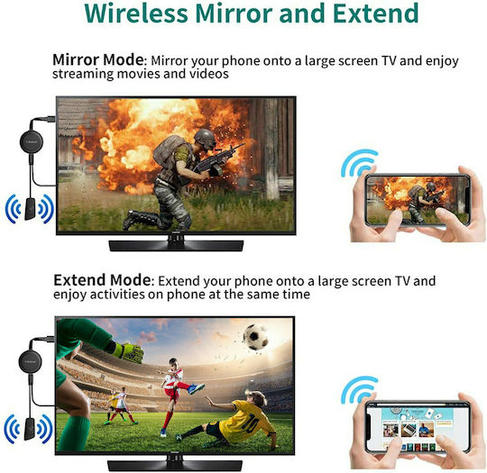 Mirascreen Smart TV Stick Full HD cu Wi-Fi / HDMI