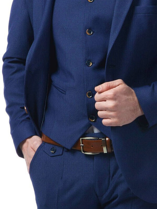 Men's Suit with Vest Navy