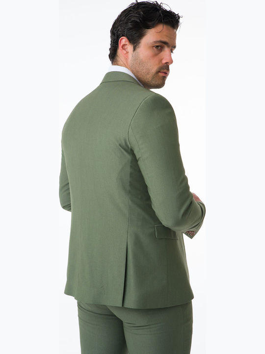 Herrenanzug mit Weste Green
