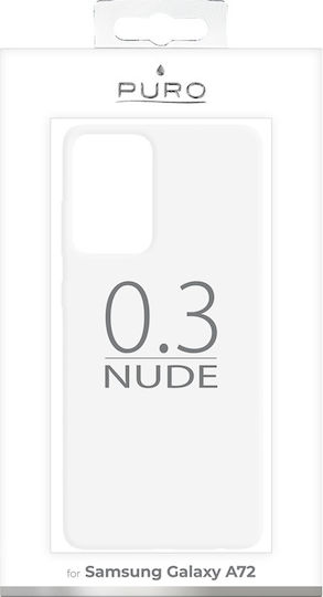 Puro 0.3mm Nude Umschlag Rückseite Silikon 0.3mm Transparent (Galaxy A72)