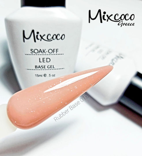 Mixcoco Strat de bază pentru lacuri de unghii obișnuite Cauciuc 15ml