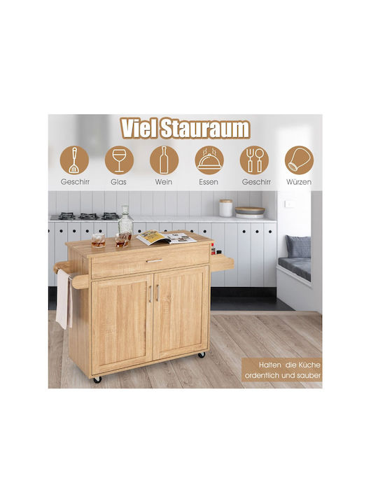 Floor Kitchen Cabinet Brown 116x40x85cm