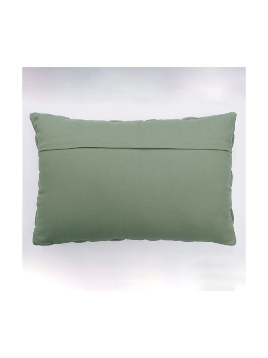 Liolios Home Μαξιλάρι Καναπέ Clusp από 100% Βαμβάκι Pistachio Green 40x60εκ.