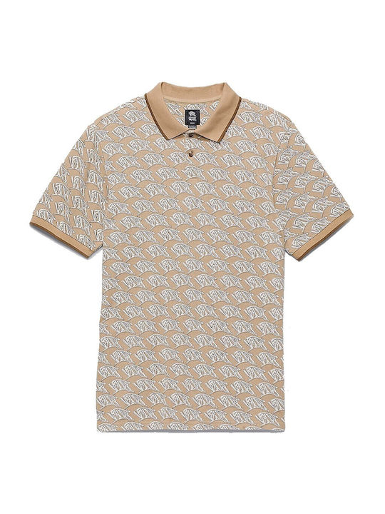 Vans Men's Short Sleeve Blouse Polo Beige