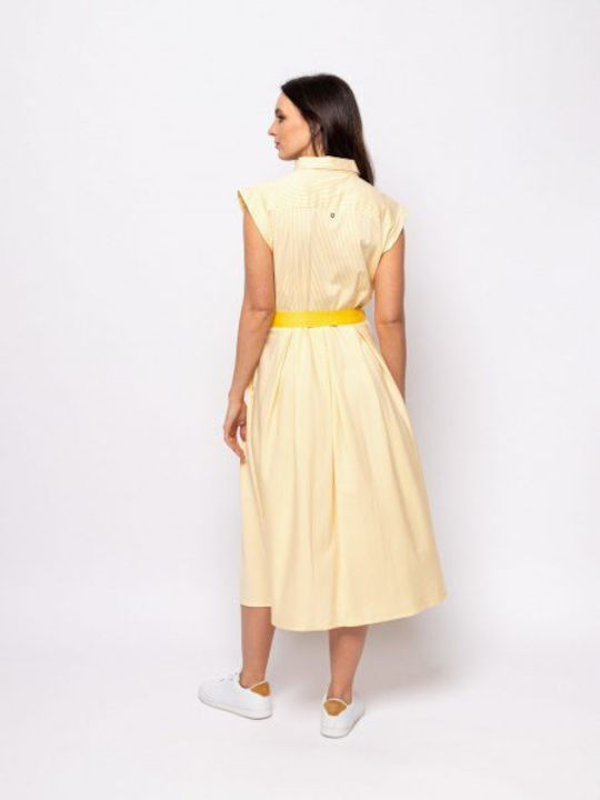 Heavy Tools Maxi Rochie cu cămașă Rochie YELLOW