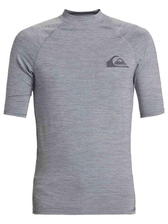 Quiksilver Everyday Ανδρική Κοντομάνικη Αντηλιακή Μπλούζα Γκρι