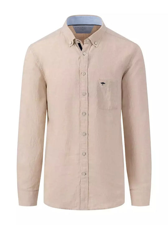 Fynch Hatton Men's Shirt Linen Stone