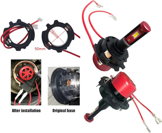 Adapter für Autoscheinwerferlampen LED H7 für Volkswagen Jetta / Golf 2Stk