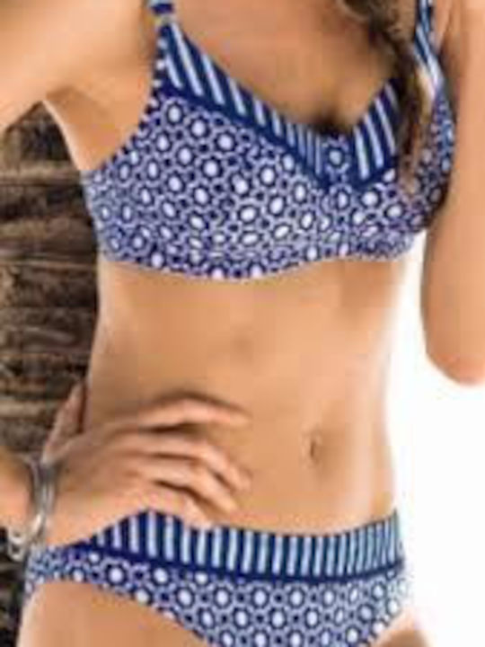 Bikini Set Mastectomy Cup B Anita 6522 Jacuba Set Blue