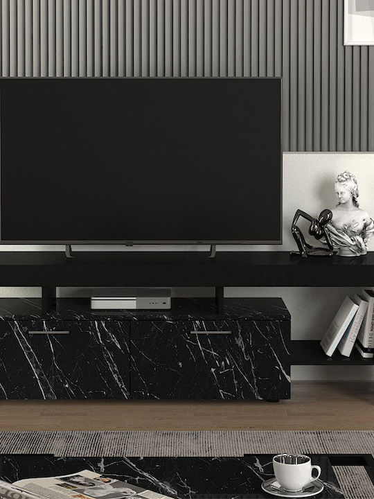TV Stand Acnes Black L160xW40xH53cm