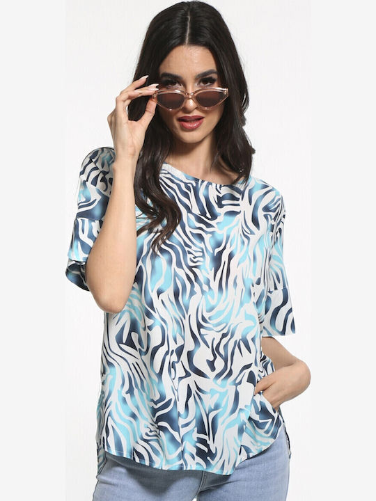 Damen Bluse Blau