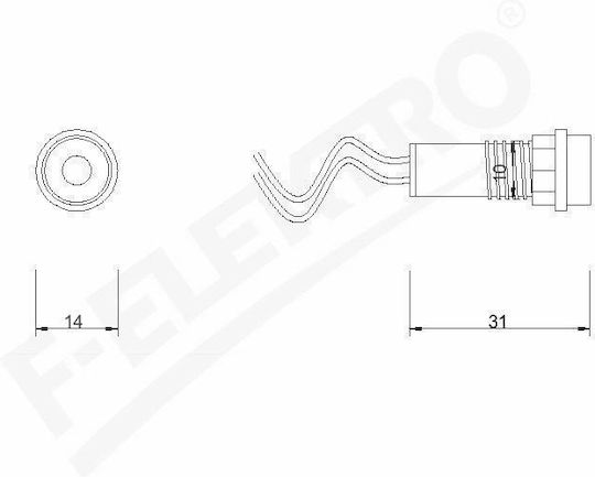 LED Индикаторна светлина 230V Зелен 1бр F4.0059