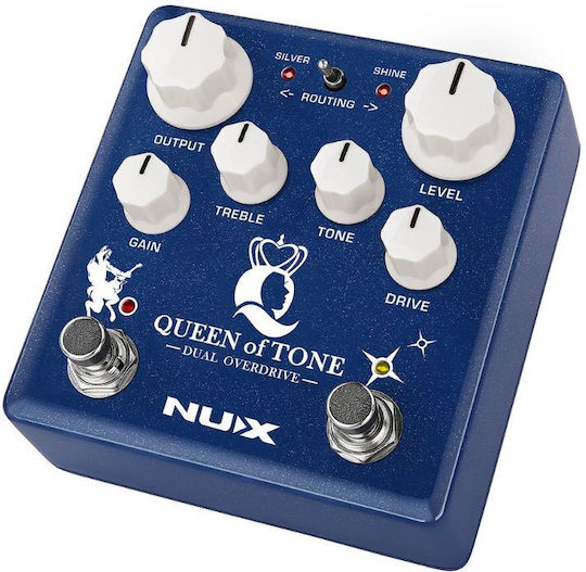 NUX NDO-6 Queen of Tone Dual Stacked Overdrive NDO-6 Pedals Electric Guitar