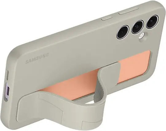 Samsung Standing Grip Umschlag Rückseite Silikon Gray (Samsung A55)