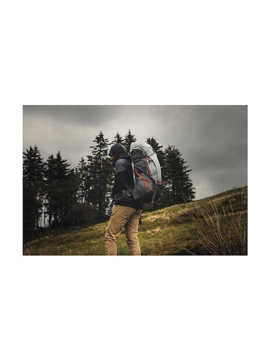 Vango Wrath 60:70 Ορειβατικό Σακίδιο 70lt Αδιάβροχο Γκρι Expedition