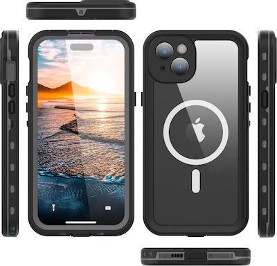 Shellbox Back Cover Silicone Waterproof Black (iPhone 15 Plus)