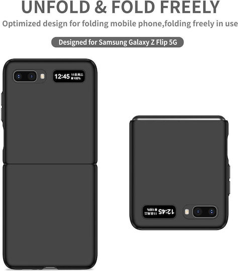 Samsung Galaxy Z Flip 5g Armor Foldable Phone Case Black