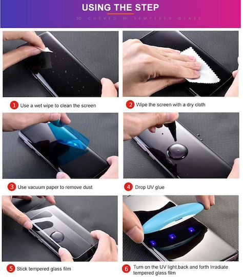 Sticla de protectie Oneplus 12 Uv lichida curbata cu adeziv integral
