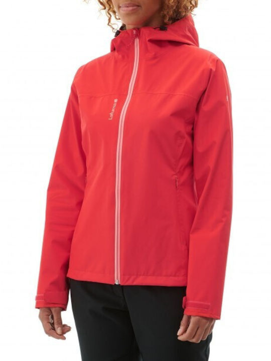 Lafuma Shift Women's Short Lifestyle Hardshell Jacket Waterproof and Windproof for Winter with Hood Geranium