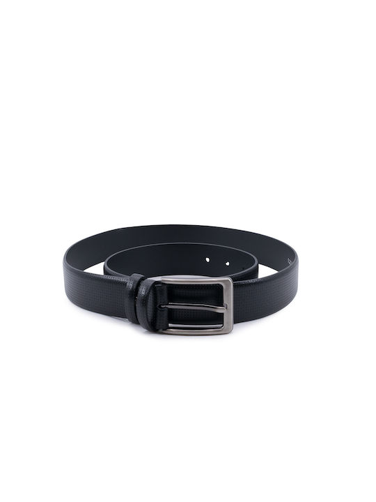 45-311 Petridis Men's Leather Belt Black