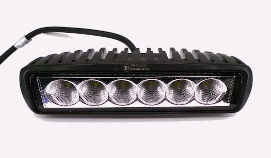 Rectangularς Rezistent la apă Faruri Auto LED 12 / 24V 18W 16cm 1buc