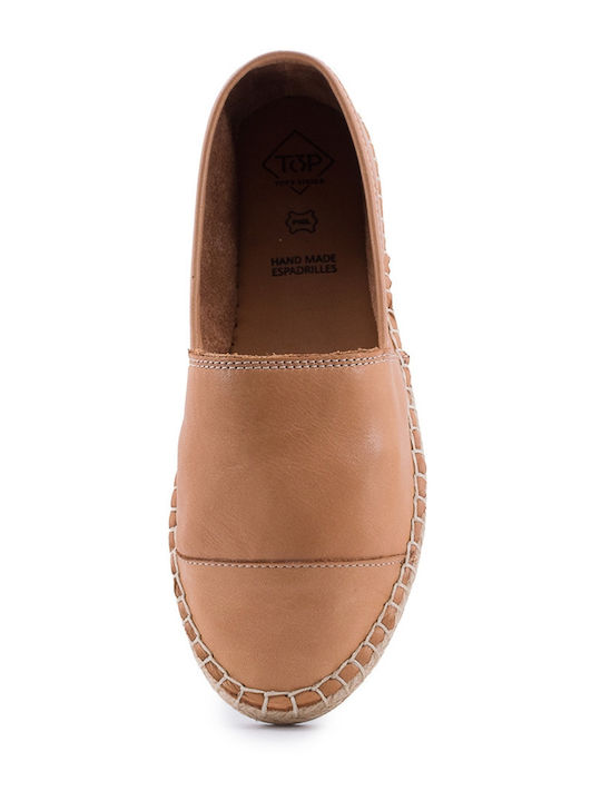 Alba Women's Leather Espadrilles Tabac Brown