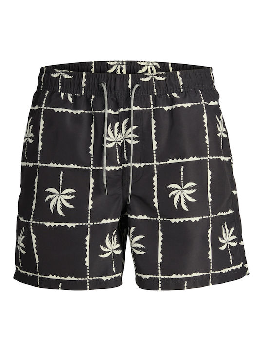 Men's Swimwear Shorts Black with Patterns